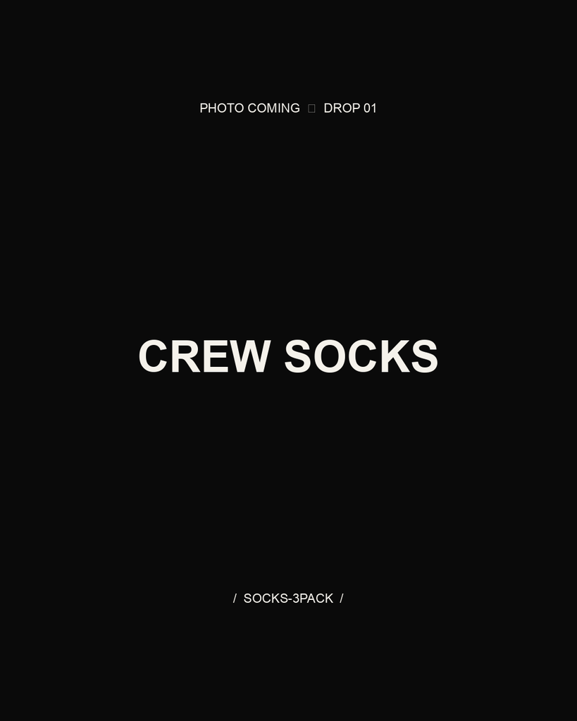 Crew Socks — 3-pack